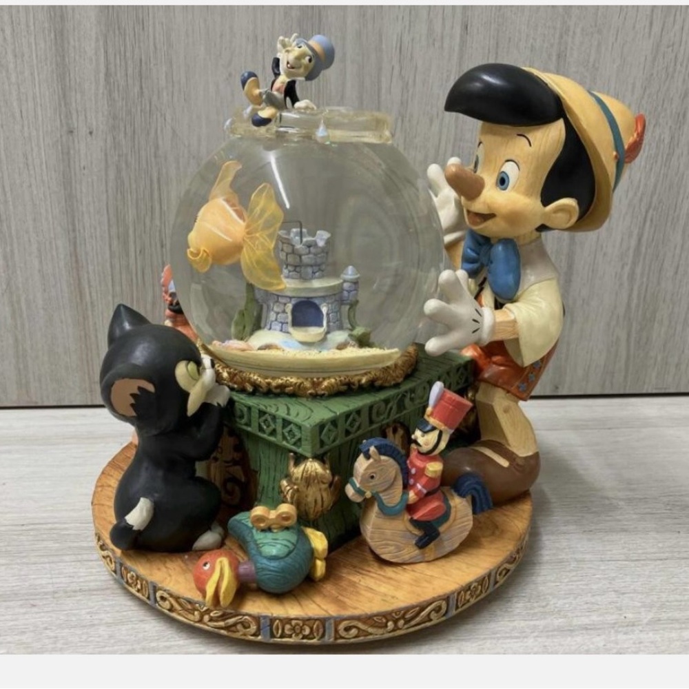 Disney Pinocchio Snow Globe with Colorful Characters